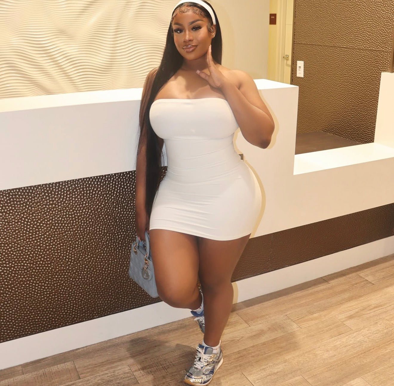 Hourglass Dress(White) - Rich Ragz Boutique