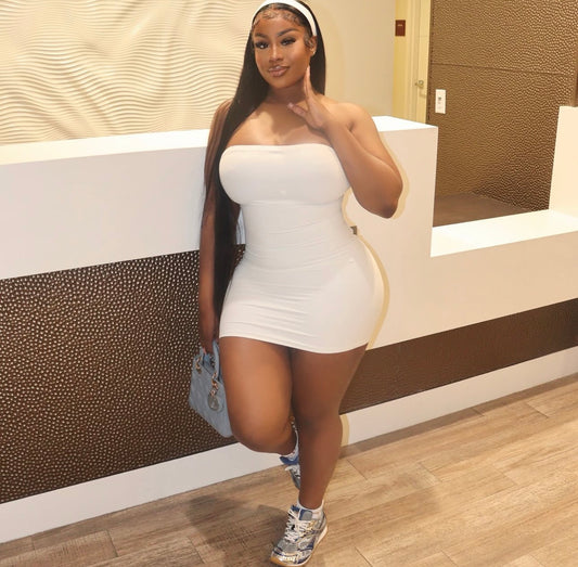 Hourglass Dress(White)