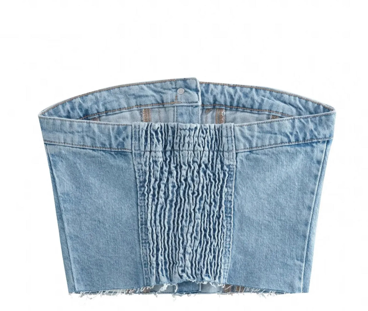 Denim Blue Corset - Rich Ragz Boutique