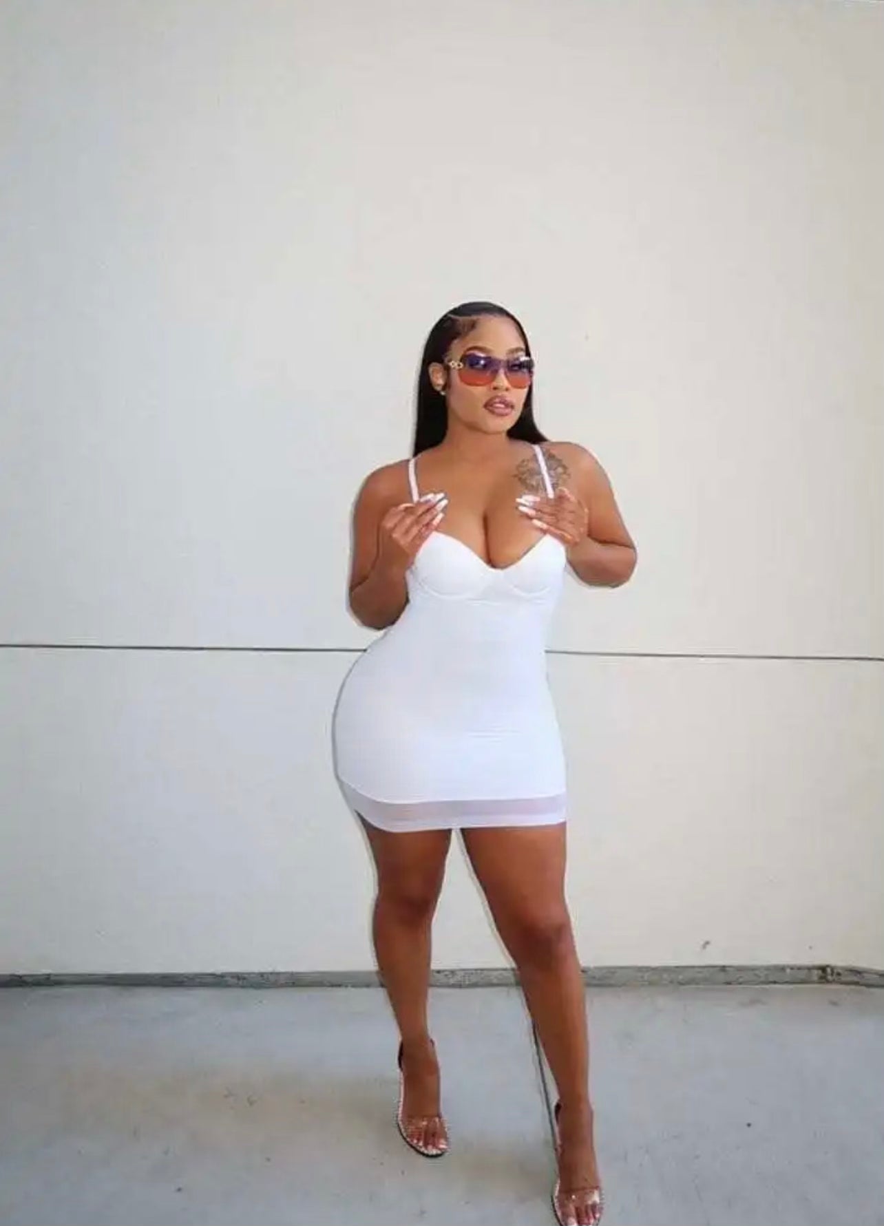Snatched Dress(White)