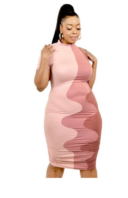 Pastel Dress(Plus) - Rich Ragz Boutique