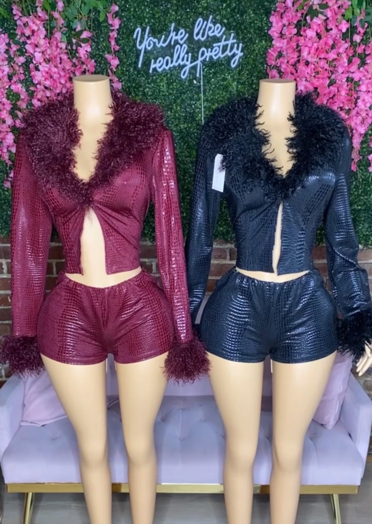 Fine Wine Set(Black) - Rich Ragz Boutique