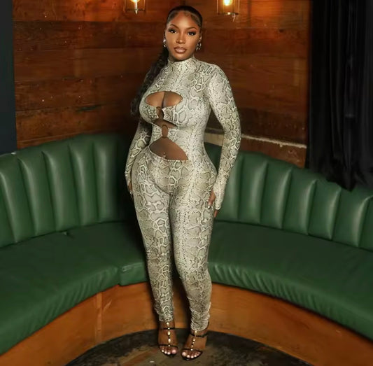 Snakeskin Bodysuit - Rich Ragz Boutique