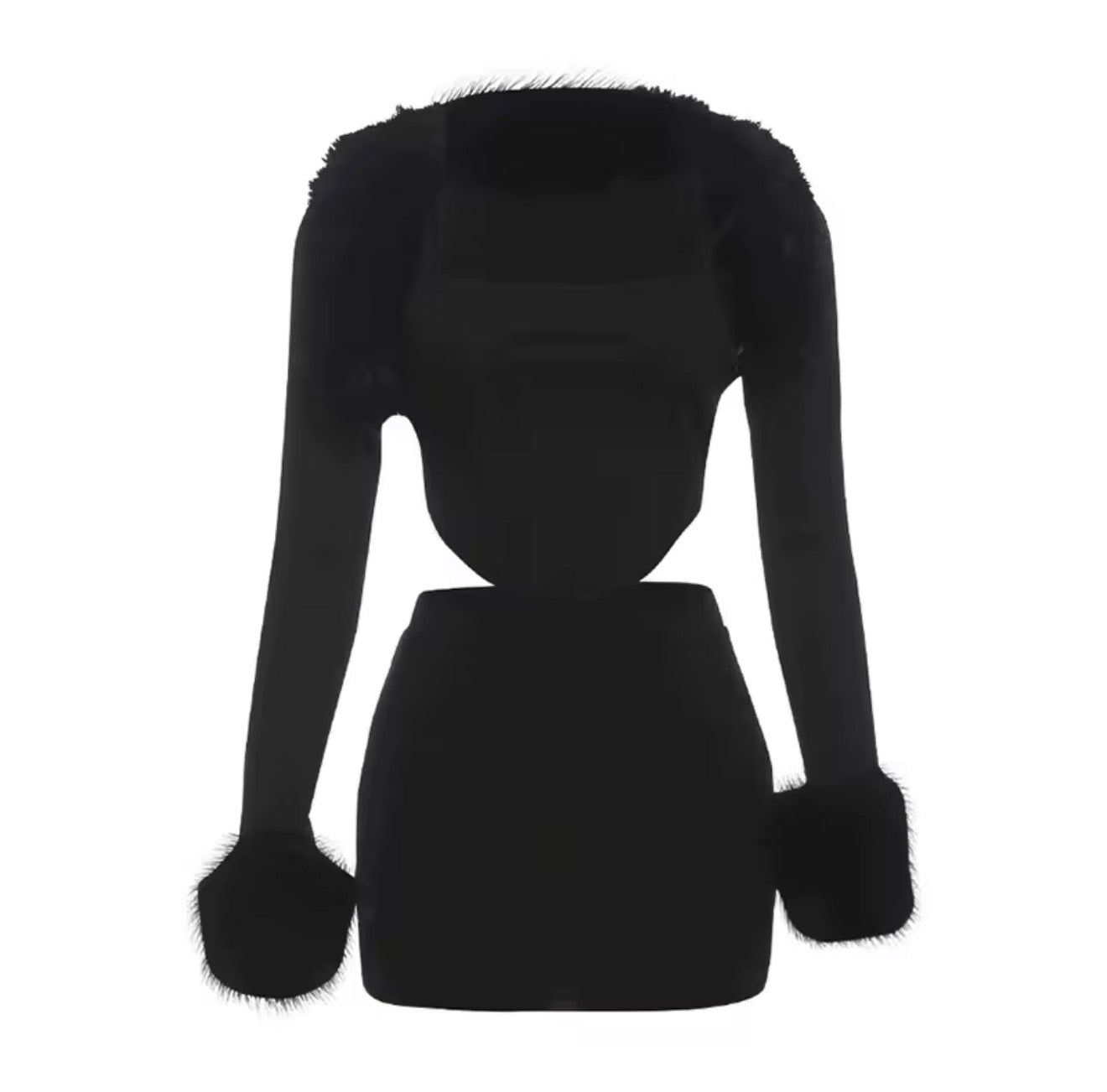 Fur Obsession 3pc Set(Black)