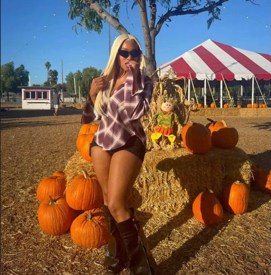 London Checkered Top