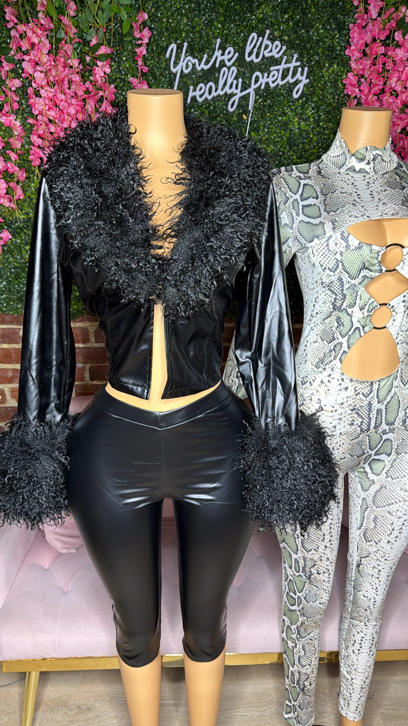 Black Leather Pants - Rich Ragz Boutique