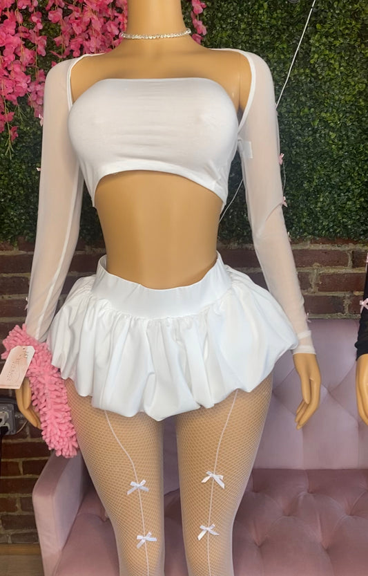 Bubble Skirt(White)