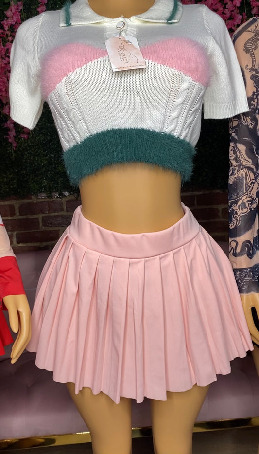 Light Pink Tennis Skirt