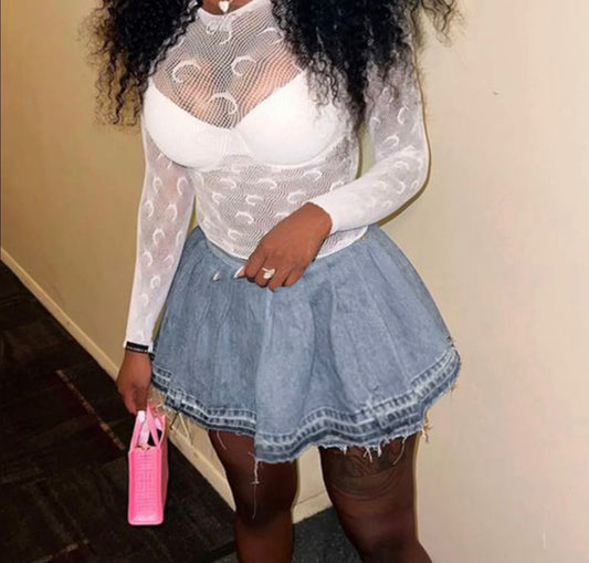 Denim Mini Skirt