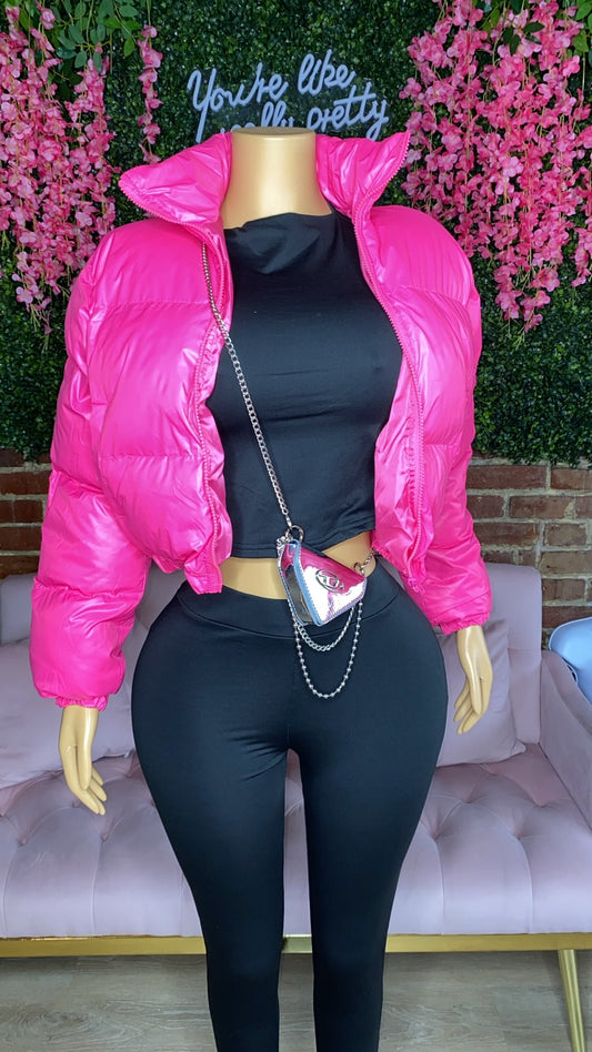 Pink Puffer Jacket