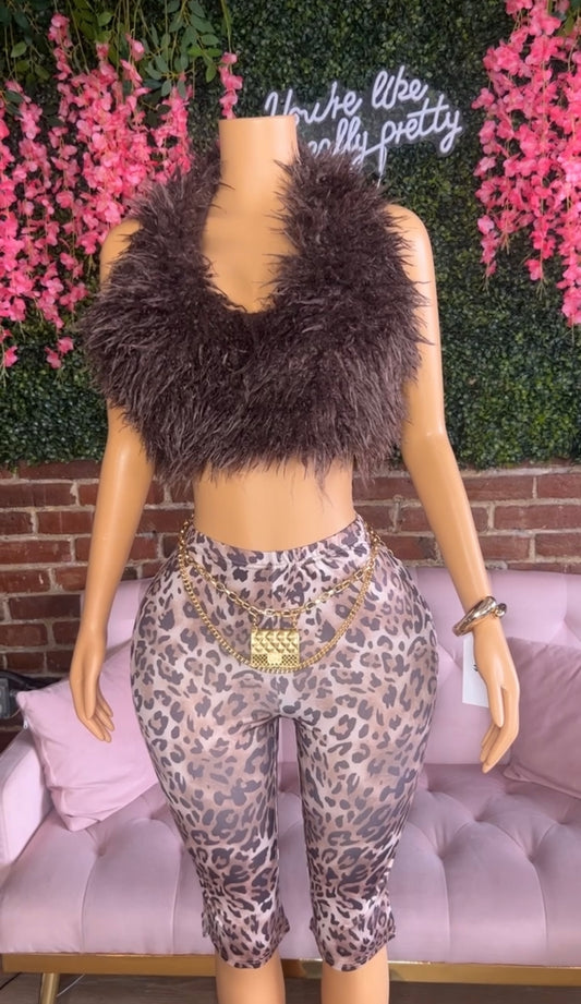 Leopard Midi Shorts