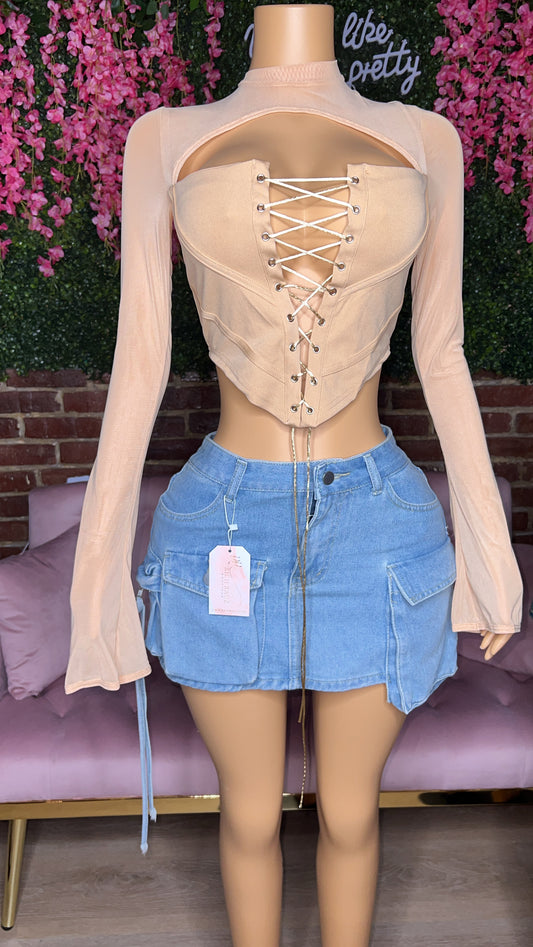 Nude Corset top