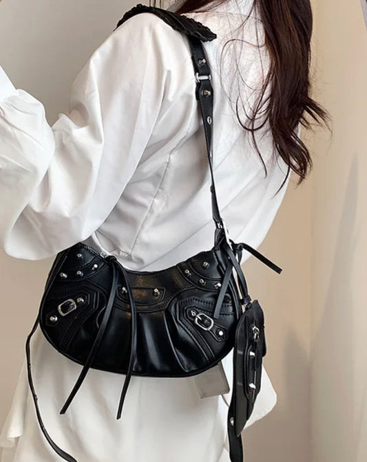 Black Heart Mirror Bag