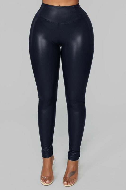 Faux Leather Tights - Rich Ragz Boutique