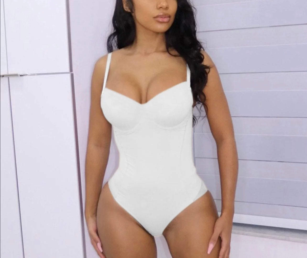 White Snatched Bodysuit - Rich Ragz Boutique